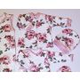 Kūdikio kraitelis - drabužėliai naujagimiui "Roses" 5 dalių rožinis