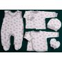 Kūdikio kraitelis - drabužėliai naujagimiui "Koala" 5 dalių pilkas