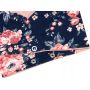 Kepurytė ir kaklaskarė kūdikiui "Cosy" - navy flora