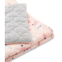 Komplektas kūdikiui "Velvet Bunny" pledas 100x75cm ir pagalvė 30x35cm rožinis