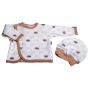 Kūdikio kraitelis - drabužėliai naujagimiui "Bear glamour" 5 dalių baltas
