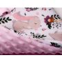 Komplektas kūdikio vežimėliui "Bunnies &Flowers" 