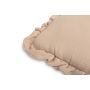 Muslino komplektas kūdikiui "Luxury soft" pledas 56x76 cm ir pagalvė 38x28 cm smėlio spalvos