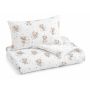 Muslino medvilnės patalynės komplektas kūdikiui 135x100 cm "Sweet bear" 