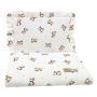 Muslino komplektas kūdikiui "Dreaming bear" pledas 70x80 cm ir pagalvė 35x25 cm 
