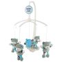 Karuselė muzikinė kūdikio lovytei "Keturi meškiukai" su minkštais žaislais