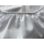 Paklodė su guma 120x60 "Blank white" - medvilninė 
