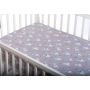 Paklodė su guma 120x60 "Doris" - medvilninė, pilka