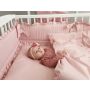 Patalynė kūdikiams su apsaugėlėmis, paklode  "Royal powder pink" 