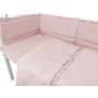 Patalynė kūdikiams su apsaugėlėmis, paklode  "Royal powder pink" 