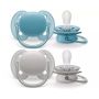 Čiulptukai AVENT "Ultra Soft" ortodontinis 6-18 m 2vnt blue