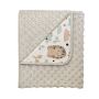Pledas kūdikiui "Bunny & Hedgehog" 80x90 cm pilkas