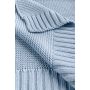 Megztas pledukas kūdikiui "Bamboo" 100x80 baby blue
