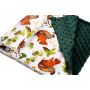 Pledas kūdikiui "Nut lovers" 100x75cm  žalias
