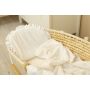 Pledas kūdikiui  su pagalve "Soft cloud" 98x78cm baltos spalvos
