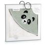 Rankšluostis vaikiškas su gobtuvu "Panda alabaster"
