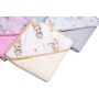 Rankšluostis kūdikiui "Cotton tail" su gobtuvu 80x80 cm "frotte" 