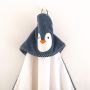 Rankšluostis vaikiškas su gobtuvu "Penguin alabaster"