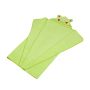 Rankšluostis kūdikiui "Frog" su gobtuvu 100x120cm žalias