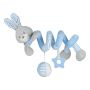 Žaislas kūdikiui pakabinama spiralė "Bunny" melsva