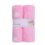 Pledukai kūdikiui "DUO" 80x90 rožinės spalvos, 2vnt