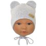Kepurytė kūdikiui "Love" -Grey