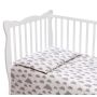 Patalynė kūdikiams 135x100 "Clouds" balta