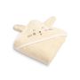 Rankšluostis kūdikiui "BUNNY" su gobtuvu 90X90 cm ecru