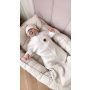 Vystyklas kokonas kūdikiui Teddy interlock super soft ecru