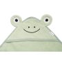 Rankšluostis kūdikiui "FROG" su gobtuvu 90X90 cm green