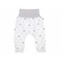 Kelnytės kūdikiui "Bear glamour " baltos su pilku, su pėdutėmis