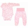 Drabužėliai kūdikiui "Gentle story" 2 dalių rausvos spalvos