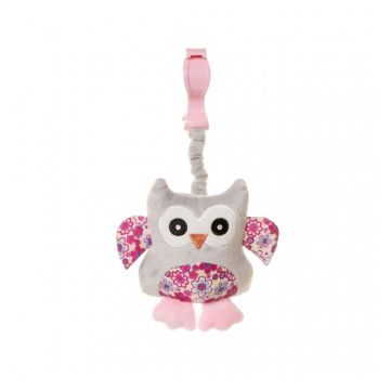 Pakabinamas žaislas kūdikiui "Owl pink" 
