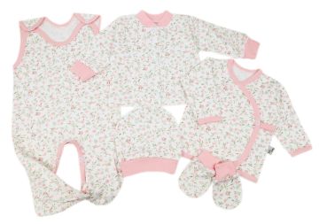 Kūdikio kraitelis - drabužėliai naujagimiui "Bear glamour" baltas  5 dalių internetu geresne kaina