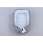 Tuttolina lizdelis naujagimiui Cocoon,  pilkas-mėlyni žirneliai