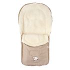 Sensillo vokelis vežimėliui, vilnonis, 95x40, kreminis, 822