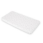 Sensillo paklodė su guma, balta, rožinės žvaigždės, 120*60, 2211