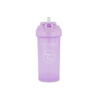 Twistshake buteliukas su šiaudeliu 360 ml nuo 6mėn violetinis 78591