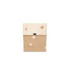 Zaffiro pledas medvilninis, 75x100, biežinis-baltas, taškiukai