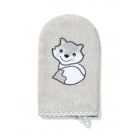 Bambukinė maudymo pirštinė kempinėlė kūdikiui BabyOno pilkos spalvos