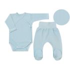 Drabužėliai kūdikiui "Natural blue" 2 dalių 