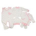 Kūdikio kraitelis - drabužėliai naujagimiui "Bear glamour" baltas  5 dalių internetu geresne kaina