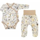 Drabužėliai kūdikiui "Sunny days" 2 dalių smėlio spalvos
