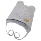 Kepurytė kūdikiui "Love" -Grey
