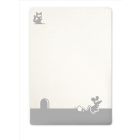 Pledas kūdikiui "Mouse" 100x75cm pilkas