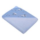 Rankšluostis kūdikiui "Traffic" su gobtuvu 80x80 cm 