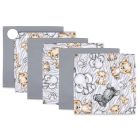 Mini flanelinių vystyklų rinkinys kūdikiams "Mini"