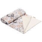 Pledas kūdikiui "My love" 100x75cm smėlio spalvos