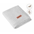 Bambukinis megztas pledas kūdikiui "Grido" 100x80 light grey