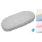 Neperšlampama frotinė paklodė su guma kūdikiui 50x83 (galima rinktis atspalvį)